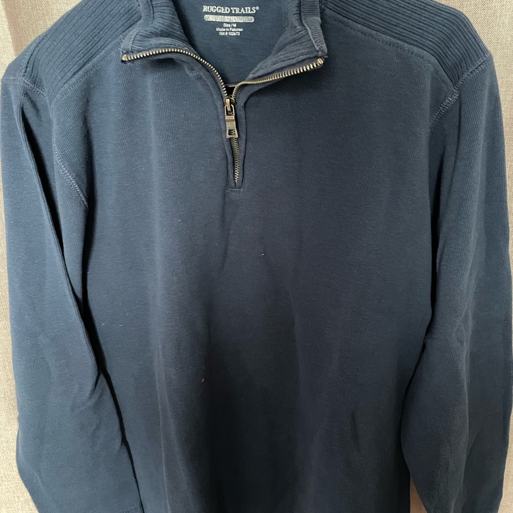 Two half zip sweaters 1) size small 2) size medium